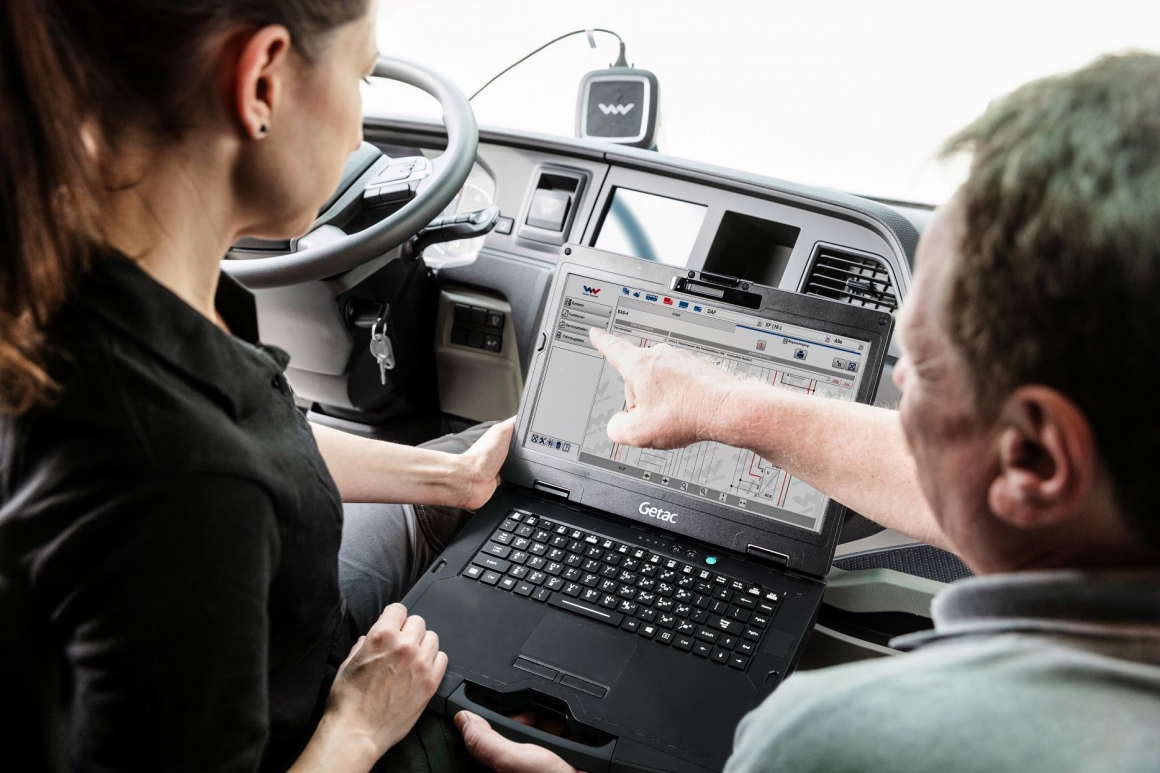 Getac S410 laptops in use in commercial vehicle diagnostics throughout Europe_s Getac S410 laptops in use in commercial vehicle diagnostics throughout Europe_s